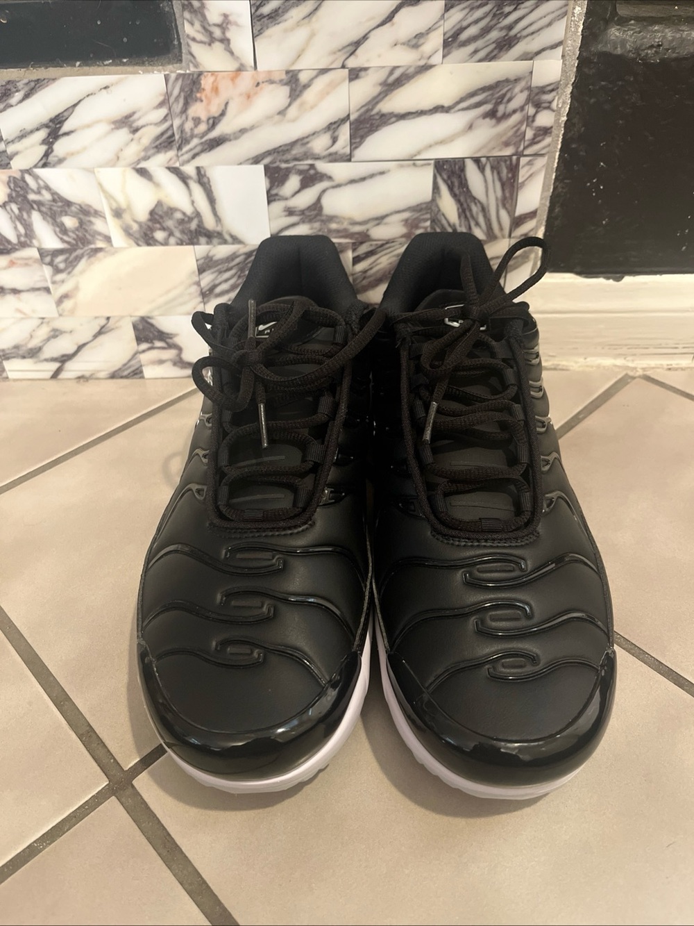 NEW Nike Air Max Plus Golf ‘Black Leather’ Shoe Men's FZ4150-001 Size 10.5